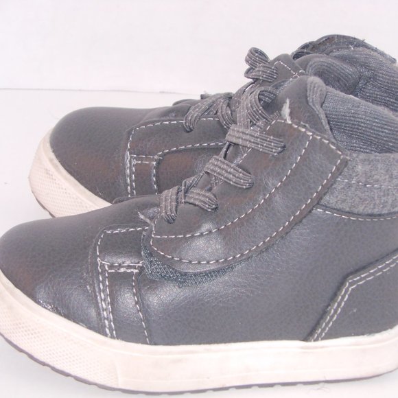 WONDER NATION GRAY TODDLER ANKLE BOOTS SIZE 7 MEDI - Picture 2 of 5